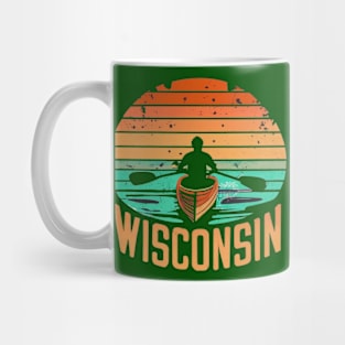 Wisconsin Outdoors Canoe Graphic Mug
